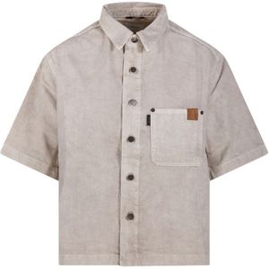 Haikure, Dames, Blouses & Shirts, Beige, Maat: S Katoen,