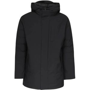 Save The Duck, Heren, Mantels, Zwart, Maat: 3XL Leer,