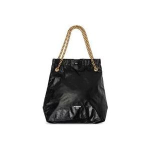 Balenciaga Crush Medium Shopper Tas , Black , Dames , Maat: ONE Size