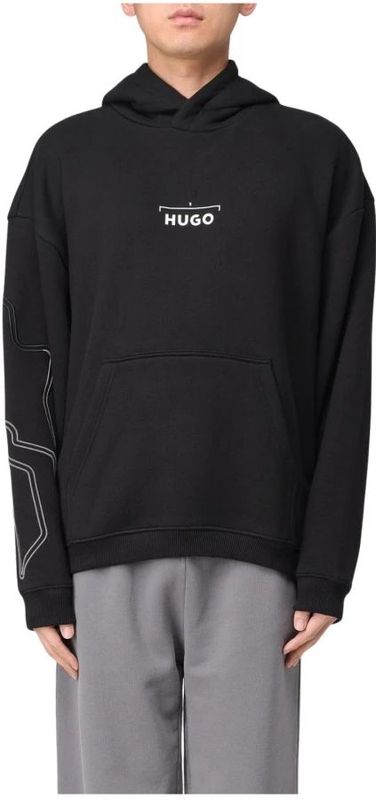 HUGO - Doad - Sweatshirt - Oversized Pasvorm - Franse Katoenrijke Badstof
