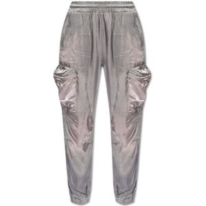 Diesel, Dames, Broeken, Grijs, Maat: S Poliester,