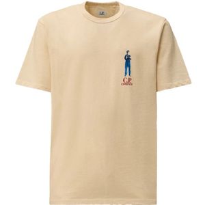 C.p. Company, Heren, Tops, Beige, Maat: L Katoen,