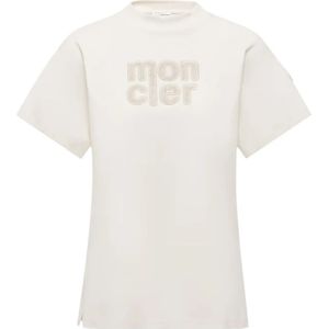 Moncler, Dames, Tops, Wit, Maat: XS Katoen,