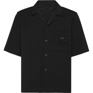 Philipp Plein, Heren, Overhemden, Zwart, Maat: S Katoen,