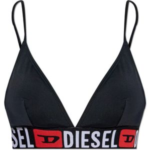 Diesel, Dames, Badkleding, Zwart, Maat: XS Polyamide,