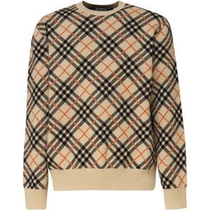 Burberry, Heren, Truien, Beige, Maat: XL