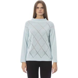 Baldinini, Dames, Truien, Blauw, Maat: M Wol,