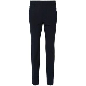 Brunello Cucinelli, Dames, Broeken, Blauw, Maat: L Wol,