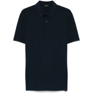 Brioni, Heren, Tops, Blauw, Maat: XL Katoen,