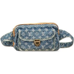 Louis Vuitton Vintage, Dames, Pre-owned, Blauw, Maat: ONE Size Denim,