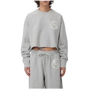 Stella McCartney, Dames, Sweatshirts & Hoodies, Grijs, Maat: M Katoen,