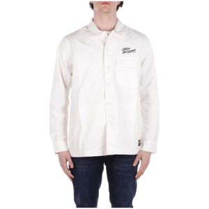 Barbour, Heren, Overhemden, Wit, Maat: L Katoen,