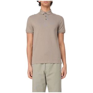 Emporio Armani - Polo Shirt - Beige - Katoen - Eagle Borduurwerk