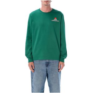 Casablanca, Heren, Sweatshirts & Hoodies, Groen, Maat: XL Katoen,