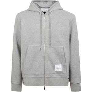 Thom Browne, Heren, Sweatshirts & Hoodies, Grijs, Maat: M Katoen,