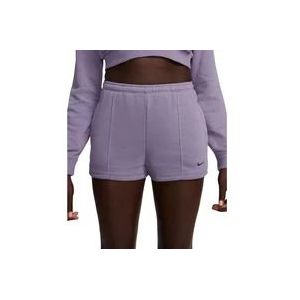 Nike Terry Bermuda Shorts , Purple , Dames , Maat: S