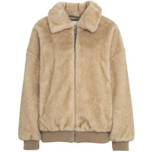 Ottod'Ame, Dames, Jassen, Beige, Maat: S Poliester,