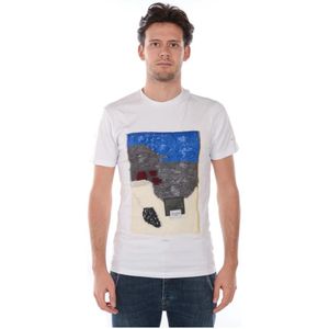 Daniele Alessandrini, Heren, Tops, Wit, Maat: XL Katoen,