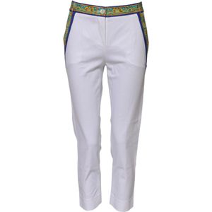 Dolce & Gabbana, Dames, Broeken, Wit, Maat: 3XS Katoen,