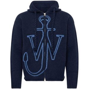 JW Anderson, Heren, Sweatshirts & Hoodies, Blauw, Maat: M