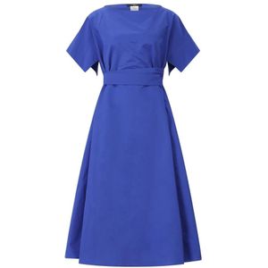 Weekend Max Mara, Dames, Jurken, Blauw, Maat: S Zijde,