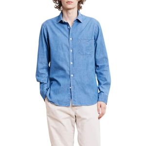 Hartford, Heren, Overhemden, Blauw, Maat: 2XL Denim,