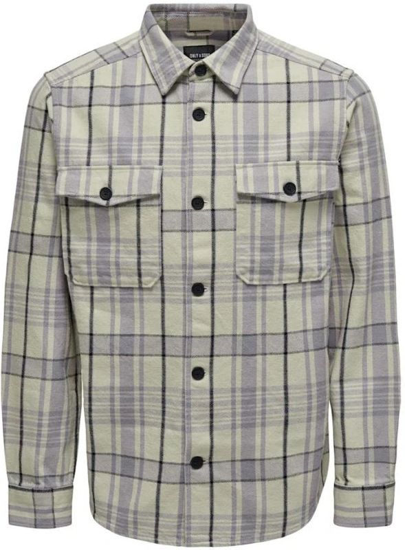 Only, Heren, Overhemden, Veelkleurig, Maat: L