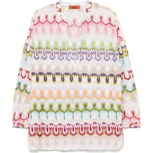 Missoni, Dames, Blouses & Shirts, Veelkleurig, Maat: S