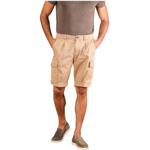 Mason's, Heren, Korte broeken, Beige, Maat: S Katoen,