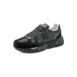 Premiata Stijlvolle leren damessneakers , Black , Dames , Maat: 41 EU