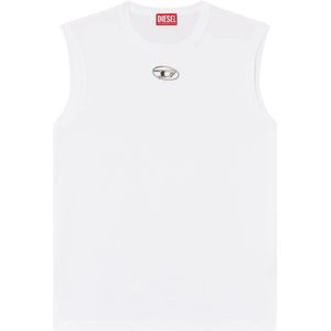 Diesel, Heren, Tops, Wit, Maat: L