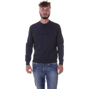 Armani Jeans, Heren, Sweatshirts & Hoodies, Blauw, Maat: L Katoen,