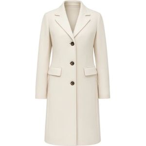 Marella, Dames, Mantels, Beige, Maat: 2XS Leer,