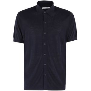 Kangra, Heren, Overhemden, Blauw, Maat: XL Linnen,