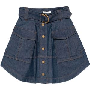 Zimmermann, Dames, Rokken, Blauw, Maat: XS Katoen,