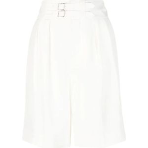 Ralph Lauren, Dames, Korte broeken, Wit, Maat: XS Zijde,