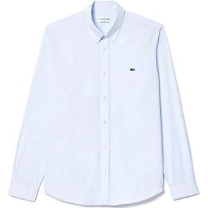 Lacoste, Heren, Overhemden, Wit, Maat: 3XL Katoen,