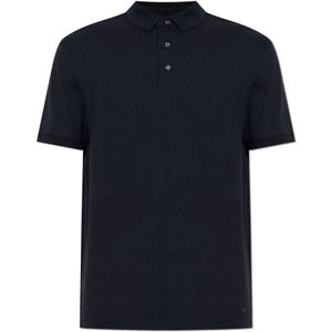 Emporio Armani, Heren, Tops, Blauw, Maat: 2XL Katoen,