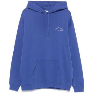 Maison Labiche, Heren, Sweatshirts & Hoodies, Blauw, Maat: XL Katoen,