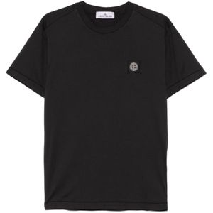 Stone Island, Heren, Tops, Zwart, Maat: XL