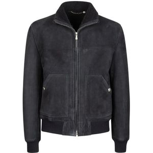 Eleventy, Heren, Jassen, Blauw, Maat: M