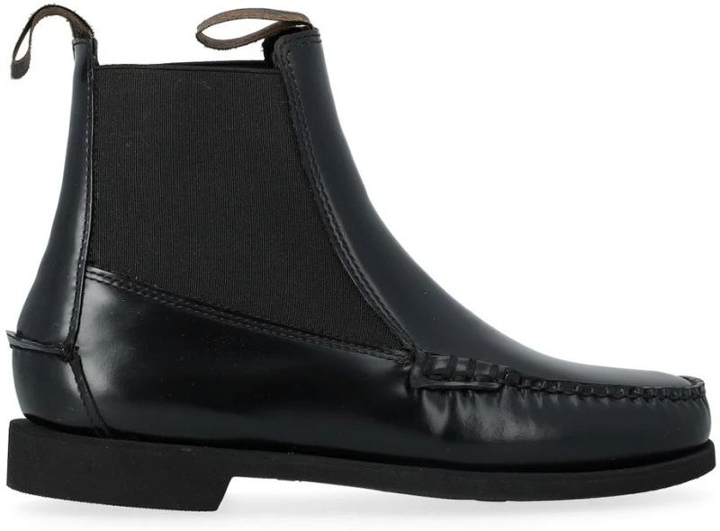 Sebago, Dames, Schoenen, Zwart, Maat: 37 1/2 EU Leer,