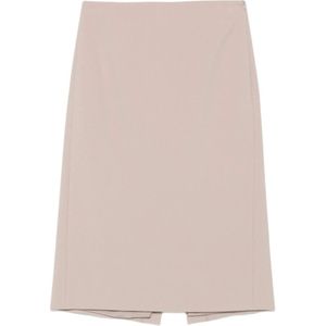 Peserico, Dames, Rokken, Grijs, Maat: L Leer,