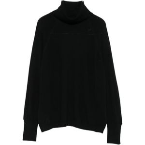 Alpha Studio, Dames, Truien, Zwart, Maat: XS Wol,