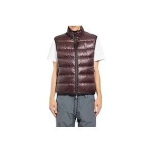 Moncler Bruine Technische Donsvest , Brown , Heren , Maat: 2XL