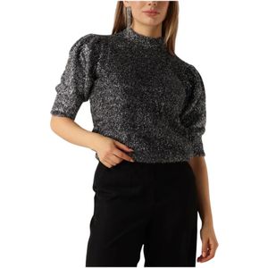 Minus, Dames, Blouses & Shirts, Grijs, Maat: XL