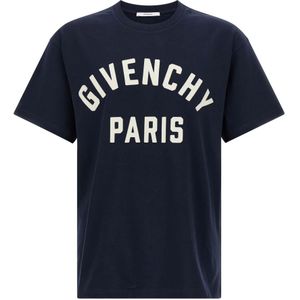 Givenchy - T-shirt - Zwart - Logo Geborduurd - Heren