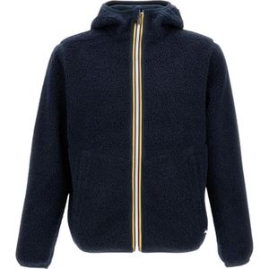K-Way, Heren, Jassen, Blauw, Maat: L Fleece,