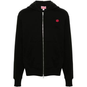Kenzo, Heren, Sweatshirts & Hoodies, Zwart, Maat: L Katoen,