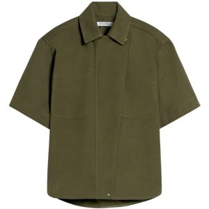 Max Mara, Dames, Blouses & Shirts, Groen, Maat: 2XS